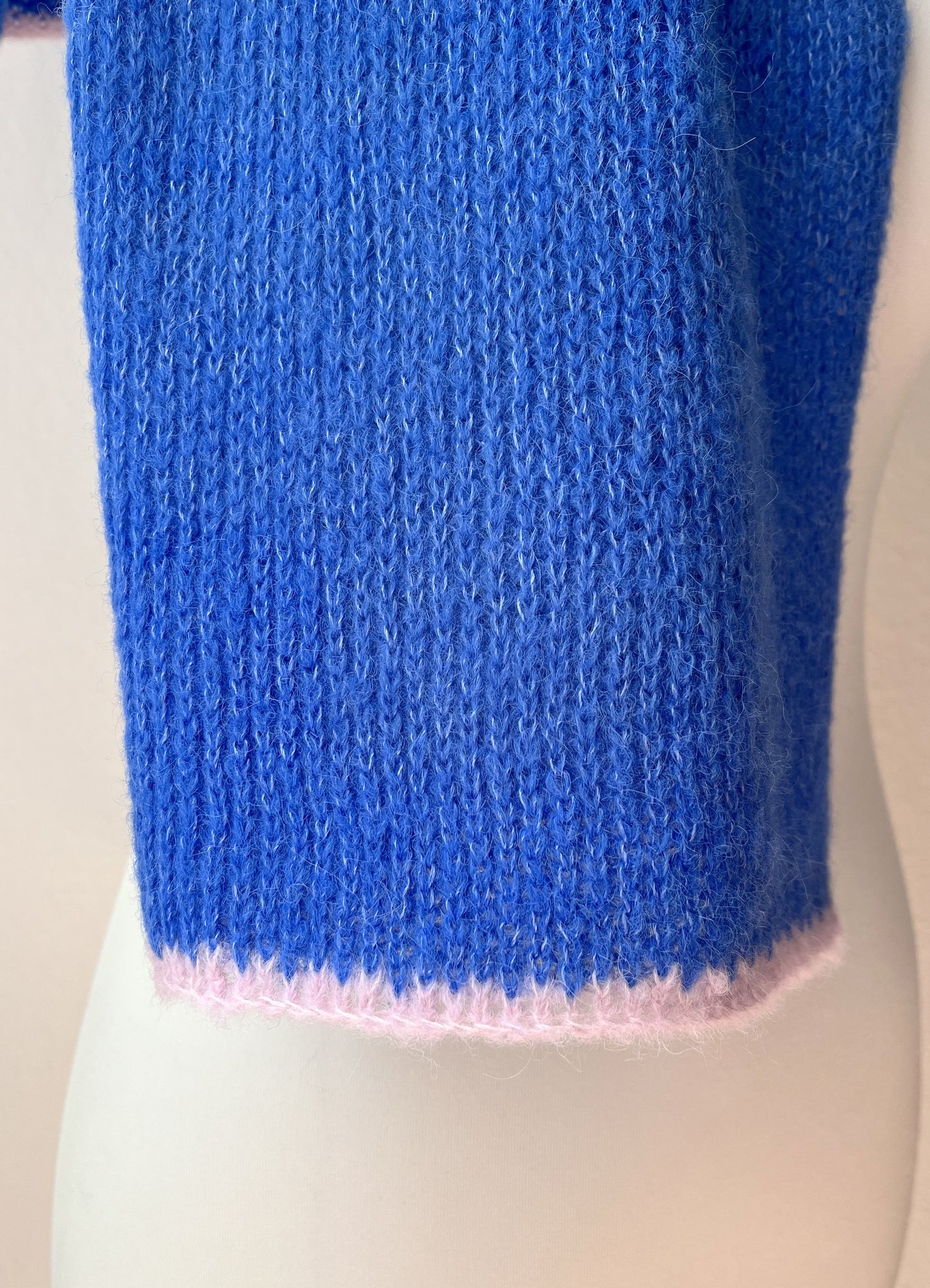 Blauer Alpaka Schal Damen – handgefertigt aus Alpaka & Seide, weich & warm